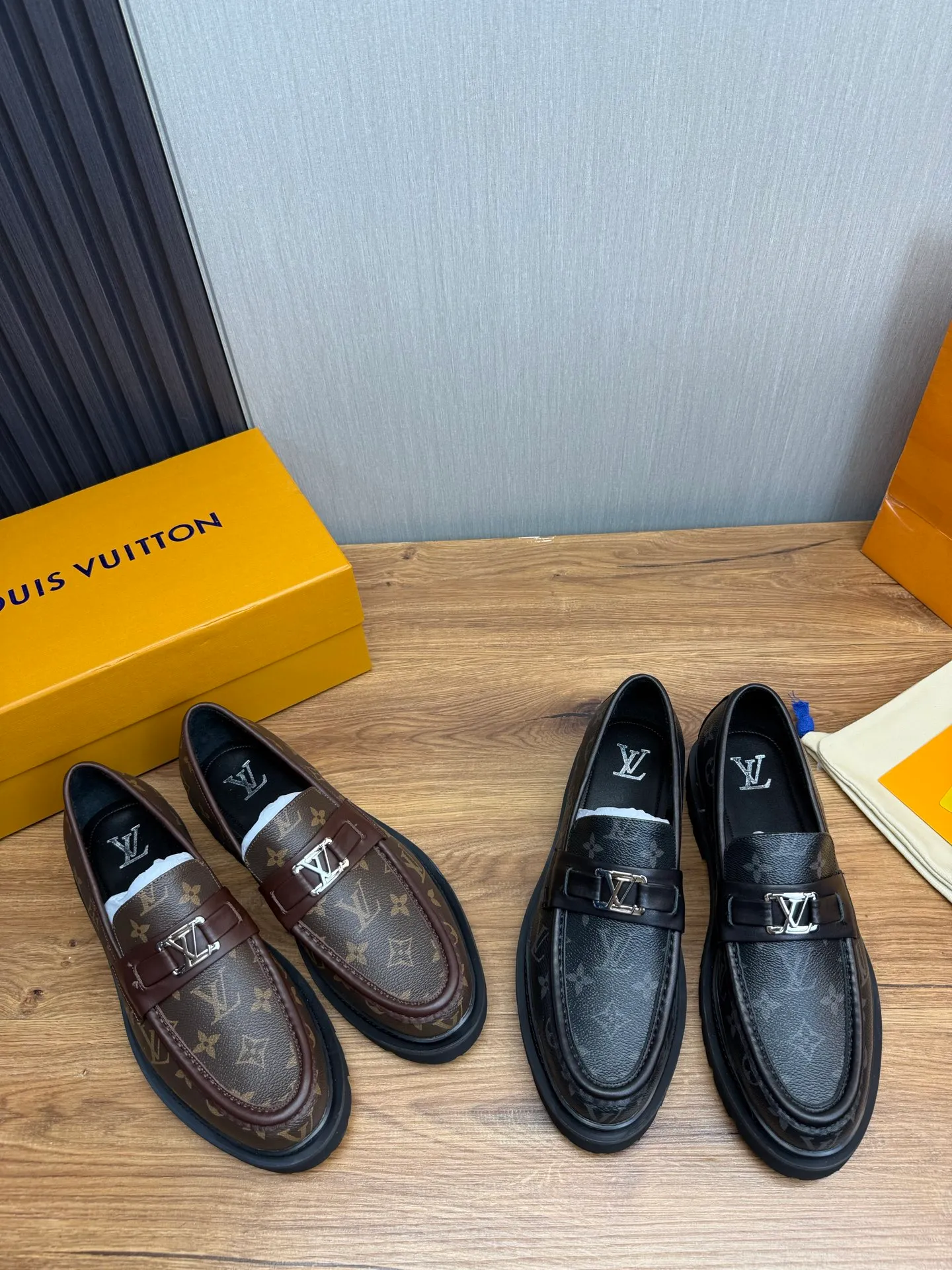 Factory 680💰 LV. Men's business casual leather shoes, all made of imported original brand leather, just to create a more comfortable wearing experience, original non-slip and wear-resistant outsole ✔️16-45 (38.45 non-returnable)